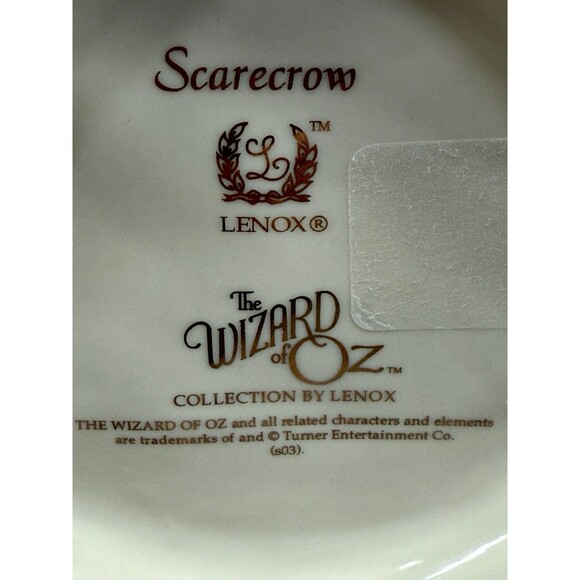 Vintage Lenox Classic Wizard of Oz Scarecrow 24K Figurine HandPainted Excellent - Picture 4 of 16